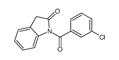 1-(3-chlorobenzoyl)-3H-indol-2-one Structure