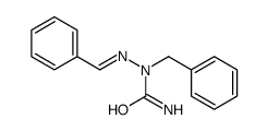 1-benzyl-1-(benzylideneamino)urea Structure