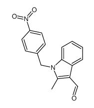 1H-Indole-3-carboxaldehyde,2-methyl-1-[(4-nitrophenyl)methyl]-(9CI) structure