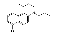 5-bromo-N,N-dibutylnaphthalen-2-amine结构式