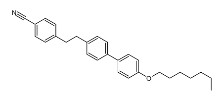 4-[2-[4-(4-heptoxyphenyl)phenyl]ethyl]benzonitrile结构式