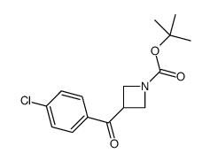 tert-butyl 3-(4-chlorobenzoyl)azetidine-1-carboxylate结构式