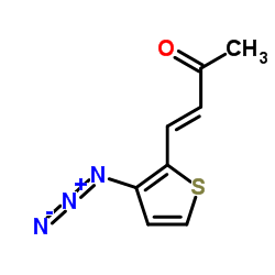 (3E)-4-(3-Azido-2-thienyl)-3-buten-2-one结构式
