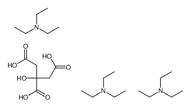 N,N-diethylethanamine,2-hydroxypropane-1,2,3-tricarboxylic acid Structure