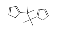 1-(3-cyclopenta-1,3-dien-1-yl-2,3-dimethylbutan-2-yl)cyclopenta-1,3-diene结构式