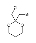 2-(bromomethyl)-2-(chloromethyl)-1,3-dioxane Structure