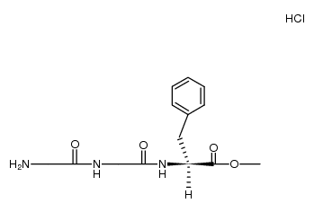 N-[N-[glycyl]glycyl]-L-3-phenylalanine methyl ester hydrochloride结构式