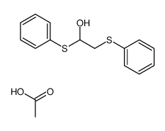 acetic acid,1,2-bis(phenylsulfanyl)ethanol Structure