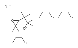 tributyl-[3-(3,3-dimethyloxiran-2-yl)-2,3-dimethylbutan-2-yl]oxystannane结构式