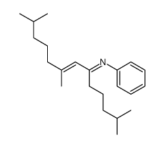 2,8,12-trimethyl-N-phenyltridec-7-en-6-imine Structure