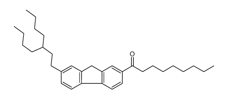 1-[7-(3-butylheptyl)-9H-fluoren-2-yl]nonan-1-one结构式
