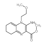 methyl 3-amino-4-(2-methoxyethyl)-7,8-dihydro-6H-quinoxaline-2-carboxylate结构式