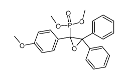 [2-(4-Methoxy-phenyl)-3,3-diphenyl-oxiranyl]-phosphonic acid dimethyl ester Structure