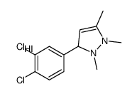 3-(3,4-dichlorophenyl)-1,2,5-trimethyl-1,3-dihydropyrazol-1-ium,iodide Structure