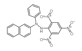 Hydrazinyl,2-(2-naphthalenyl)-2-phenyl-1-(2,4,6-trinitrophenyl)- Structure