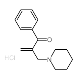 2-Propen-1-one,1-phenyl-2-(1-piperidinylmethyl)-, hydrochloride (1:1)结构式