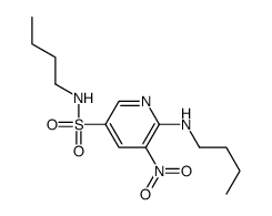 N-butyl-6-(butylamino)-5-nitropyridine-3-sulfonamide Structure