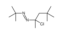 tert-butyl-(2-chloro-4,4-dimethylpentan-2-yl)diazene Structure