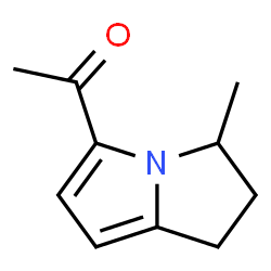 Ketone, 2,3-dihydro-3-methyl-1H-pyrrolizin-5-yl methyl (7CI,8CI) Structure