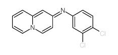 Benzenamine, 3,4-dichloro-N-2H-quinolizin-2-ylidene- Structure