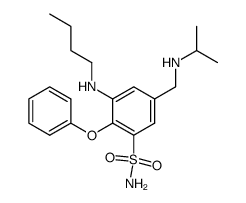 3-Butylamino-5-(isopropylamino-methyl)-2-phenoxy-benzenesulfonamide结构式