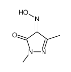 (Z)-1,3-dimethyl-4-oximinopyrazol-5(4H)-one结构式
