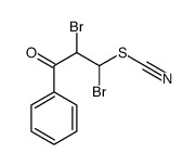 (1,2-dibromo-3-oxo-3-phenylpropyl) thiocyanate结构式