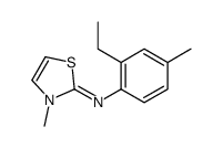 N-(2-ethyl-4-methylphenyl)-3-methyl-1,3-thiazol-2-imine Structure