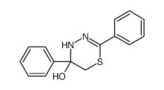2,5-diphenyl-4,6-dihydro-1,3,4-thiadiazin-5-ol结构式