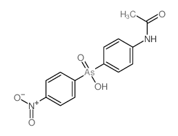 Arsinic acid,(p-acetamidophenyl)(p-nitrophenyl)- (8CI)结构式