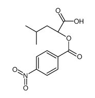 (2S)-4-methyl-2-(4-nitrobenzoyl)oxypentanoic acid结构式