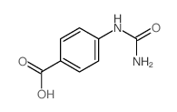 p-Ureidobenzoic acid structure