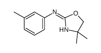 4,4-dimethyl-N-(3-methylphenyl)-5H-1,3-oxazol-2-amine结构式