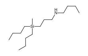 N-[3-[dibutyl(methyl)silyl]propyl]butan-1-amine Structure