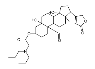 Strophanthidin 3-[(dipropylamino)acetate]结构式