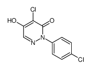 4-chloro-2-(4-chlorophenyl)-5-hydroxypyridazin-3-one Structure