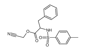 N-(p-Tolylsulfonyl)-L-phenylalanine cyanomethyl ester结构式