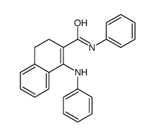 1-anilino-N-phenyl-3,4-dihydronaphthalene-2-carboxamide结构式