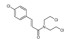 (E)-N,N-bis(2-chloroethyl)-3-(4-chlorophenyl)prop-2-enamide Structure