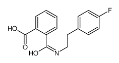 2-[2-(4-fluorophenyl)ethylcarbamoyl]benzoic acid结构式