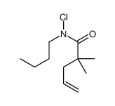 N-butyl-N-chloro-2,2-dimethylpent-4-enamide结构式