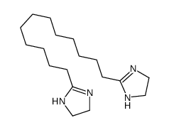 2-[12-(4,5-dihydro-1H-imidazol-2-yl)dodecyl]-4,5-dihydro-1H-imidazole结构式