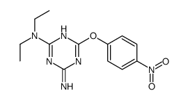 2-N,2-N-diethyl-6-(4-nitrophenoxy)-1,3,5-triazine-2,4-diamine结构式