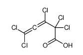 2,2,3,5,5-pentachloropenta-3,4-dienoic acid结构式