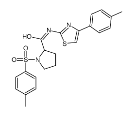 1-(4-methylphenyl)sulfonyl-N-[4-(4-methylphenyl)-1,3-thiazol-2-yl]pyrrolidine-2-carboxamide Structure