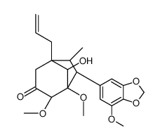 8-Hydroxy-1,2-dimethoxy-7-(7-methoxy-1,3-benzodioxol-5-yl)-6-methyl-5-allylbicyclo[3.2.1]octan-3-one picture