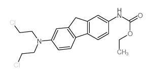 ethyl N-[7-[bis(2-chloroethyl)amino]-9H-fluoren-2-yl]carbamate结构式