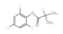 Propanoic acid,2-chloro-2-methyl-, 2,4,6-trichlorophenyl ester结构式
