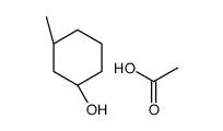 acetic acid,(1S,3S)-3-methylcyclohexan-1-ol结构式