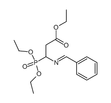 ethyl 3-(benzylideneamino)-3-(diethoxyphosphoryl)propanoate结构式